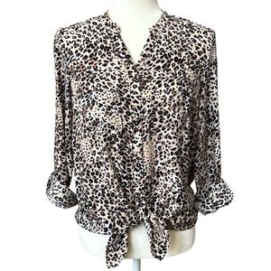 Jones New York - Leopard Print Blouse - Size Small